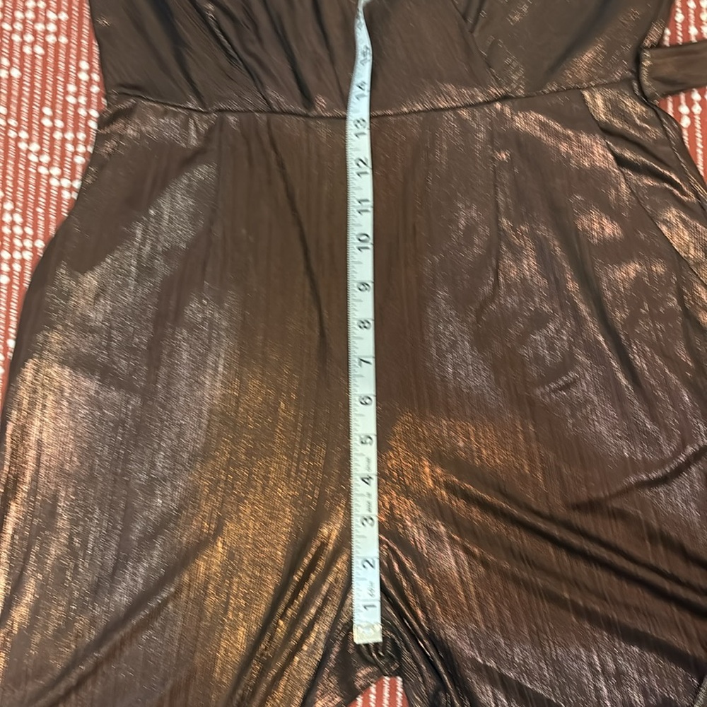 Adelyn Rae Lexi Metallic Jumpsuit Size M GUC - Picture 16 of 16